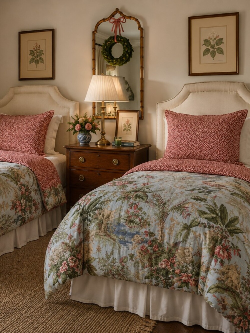 P/Kaufmann Custom Made Twin Duvet Covers & Matching Leopard Sham Pillowcases